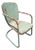 Mid-Century Steel Shellback Springer Patio Outdoor Lounge Chair For Sale