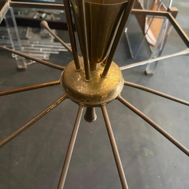 1950s Mid-Century Modern Huge Sputnik Chandelier by Oscar Torlasco for Lumi For Sale - Image 11 of 18