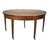 19th Century Louis XVI Demilune Table For Sale