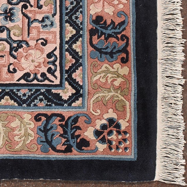 Brown Beijing Rug in Wool For Sale - Image 8 of 9