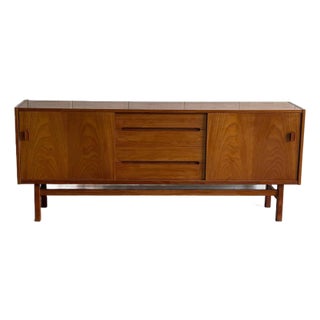 Vintage Troeds Bjärnum Swedish Teak Sideboard Credenza Mid Century Modern Cabinet For Sale