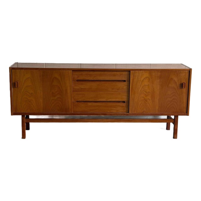 Vintage Troeds Bjärnum Swedish Teak Sideboard Credenza Mid Century Modern Cabinet For Sale