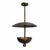 Antique Brass Flush Mount Ceiling Light, Handmade Brass Flower Petal Ceiling Fixture, Art Deco Ceiling Lamp for Bedroom Hallway Dining Room 18x30 For Sale - Image 11 of 13