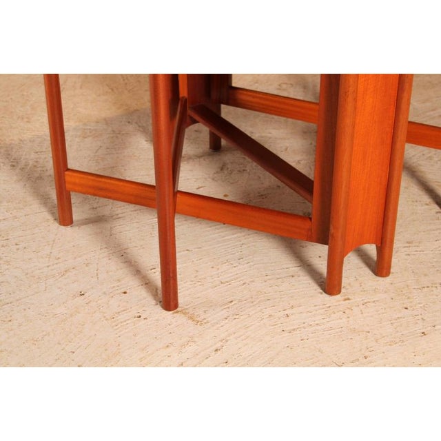Mid-Century Drop Leaf Dining Table from McIntosh, 1970s For Sale - Image 6 of 12