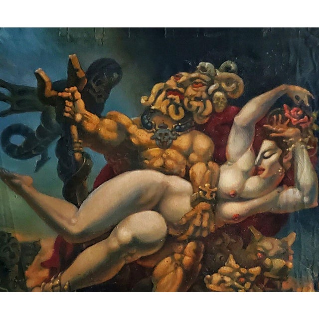 *** ABOUT THIS PAINTING *** * TITLE: ""The Abduction of Proserpina"" * ARTISTS: Daniil Litvinov * SIZE: 52x46...