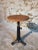 Vintage Industrial Adjustable Swivel Stool with Cast Iron Base and Beech Plywood Seat from Singer, 1950s For Sale - Image 10 of 11