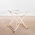 Vintage French White Rectangular Metal Folding Dining Table, 1950s For Sale - Image 10 of 10