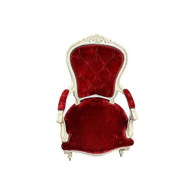 Textile 19th C. Louis XV Style Arm Chairs - A Pair For Sale - Image 7 of 10