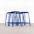 1970s French Bright Blue Laboratory Stools, 1970s, Set of 4 For Sale - Image 5 of 18
