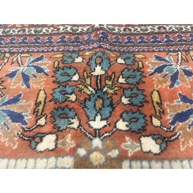 Textile Antique Persian Mohtasham Kashan Rug 9’2" X 12’4" For Sale - Image 7 of 9