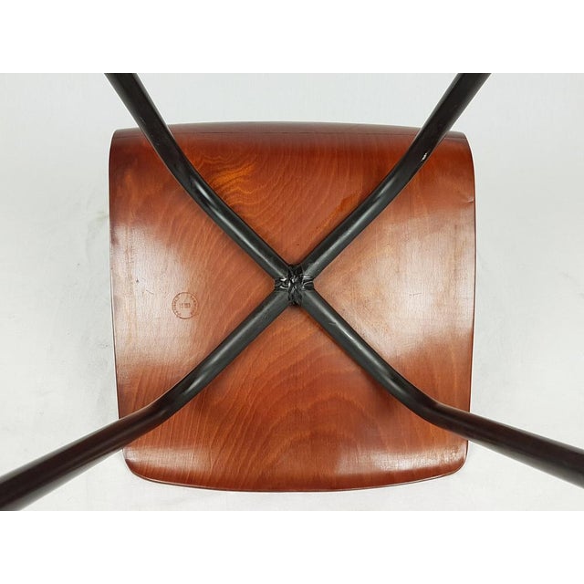 Dining Chairs in Black Metal and Pagwood from Pagholz Flötotto, 1960s, Set of 4 For Sale - Image 10 of 17