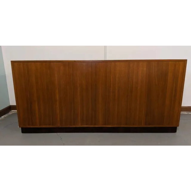Dunbar Furniture 1950s Mid-Century Edward Wormley for Dunbar Walnut Sideboard For Sale - Image 4 of 10