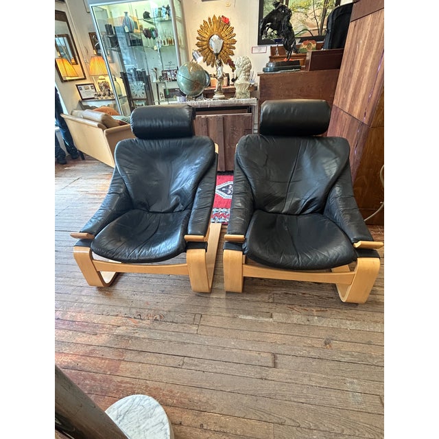 Swedish Designer Midcentury Modern Lounge Chairs by Fribytter - A Pair For Sale - Image 13 of 13