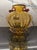 Mid-Century Modern Vintage Amber Hand Blown Glass Vase With Stand For Sale - Image 3 of 8