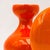 Modern Sculptural Orange Ceramic Vases, Italy, 1970s, Set of 2 For Sale - Image 3 of 11