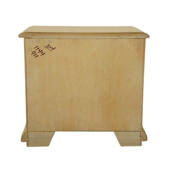 Brown Farcher Furniture Italian Contemporary 26" Pickled Wood Cabinet Nightstand 470-9881 For Sale - Image 8 of 11