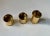 1980s Danish Modern 24 Carat Gold Plated Chimney Candleholders, 1980s, Set of 3 For Sale - Image 5 of 8