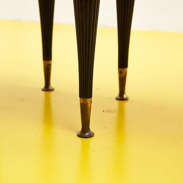 Bedside Tables with Glass Top, 1950s, Set of 2 For Sale - Image 3 of 11