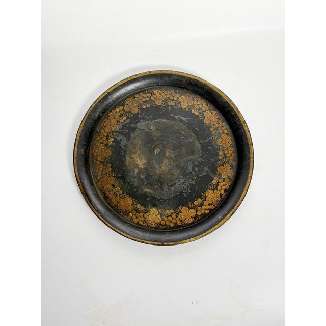 Black Vintage French Black Trays, 1950, Set of 2 For Sale - Image 8 of 12