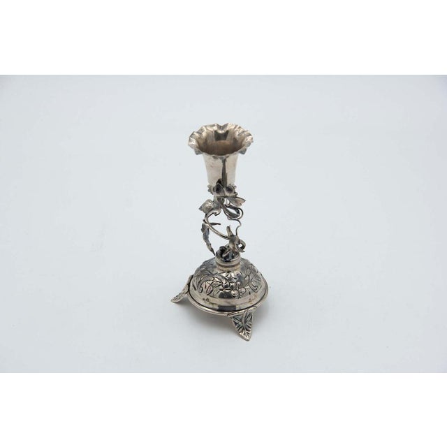 Silver Toothpick Holder with Chalice on Pitcher For Sale - Image 5 of 5