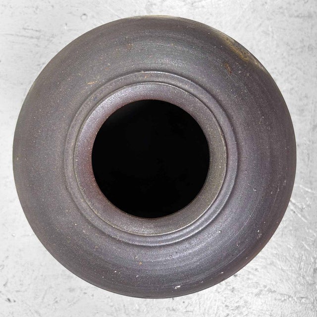 Earthenware Bizen-Yaki Tsubo Vase, Japan, 1920s For Sale - Image 14 of 18