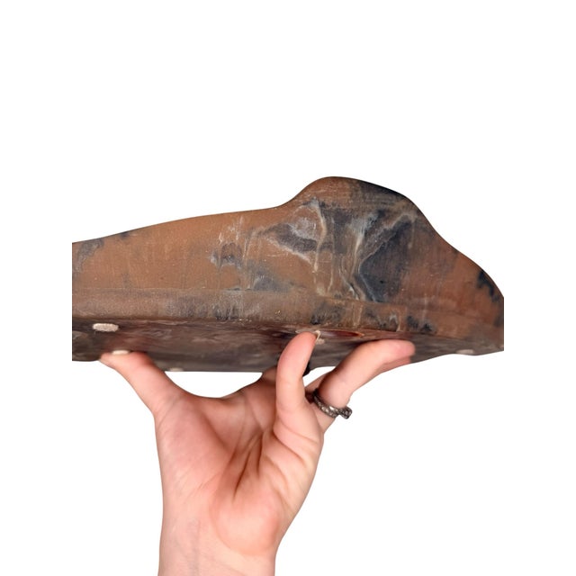 Vintage Incolay Stone Desk Organizer - Deer Hunting Scene - Rustic Forest For Sale - Image 11 of 11
