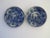 Blue Blue and White Kraak Pottery Plates Paper Label from Grand Bazar Royal The Hague - A Pair For Sale - Image 8 of 9