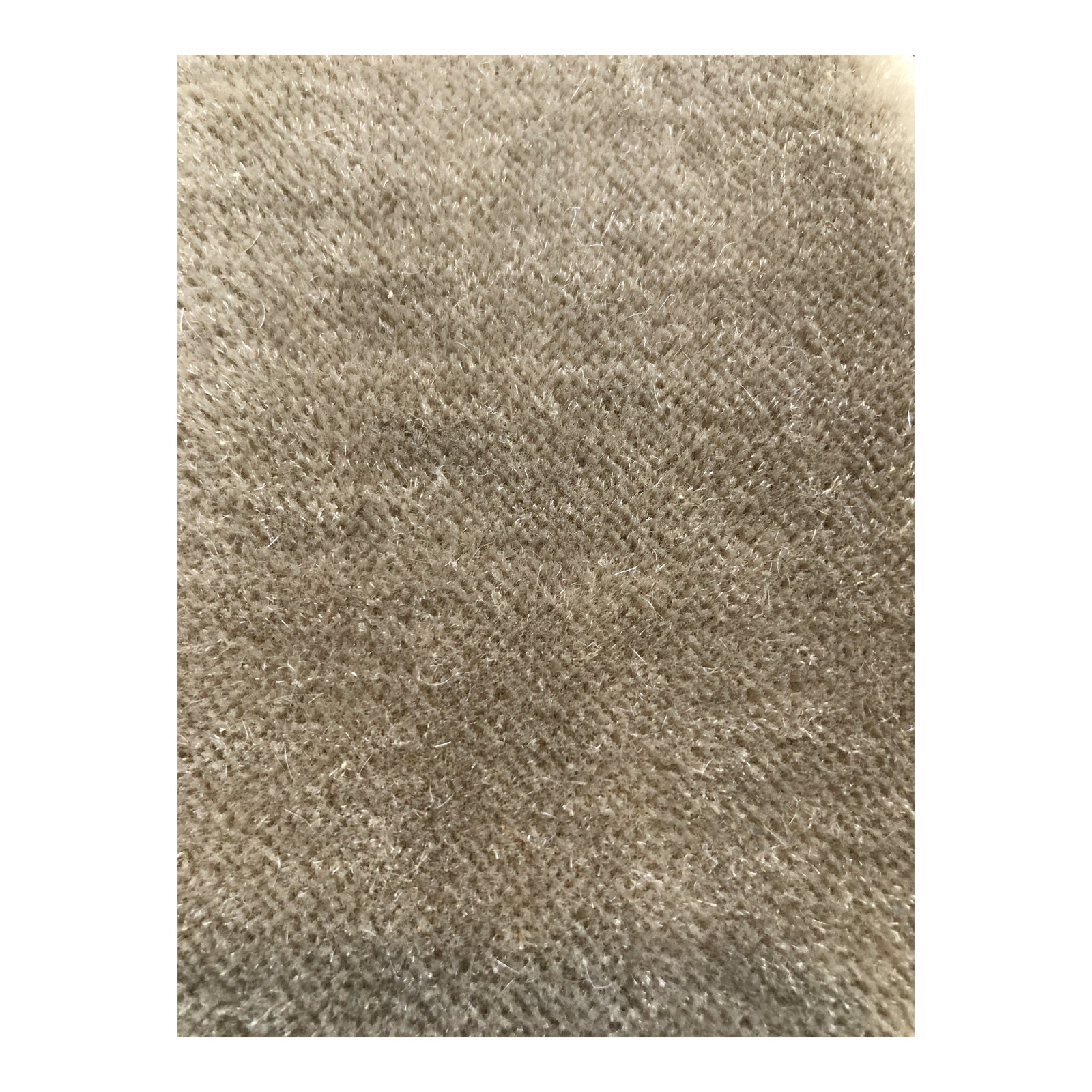 MidCentury Modern Taupe Wool Mohair Velvet Upholstery Fabric by the