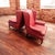 Mid-Century Modern 1970s Pair of Exquisite Oxblood High-Quality Mid-Century Modern Masterpiece Matching Wingback Chairs For Sale - Image 3 of 9