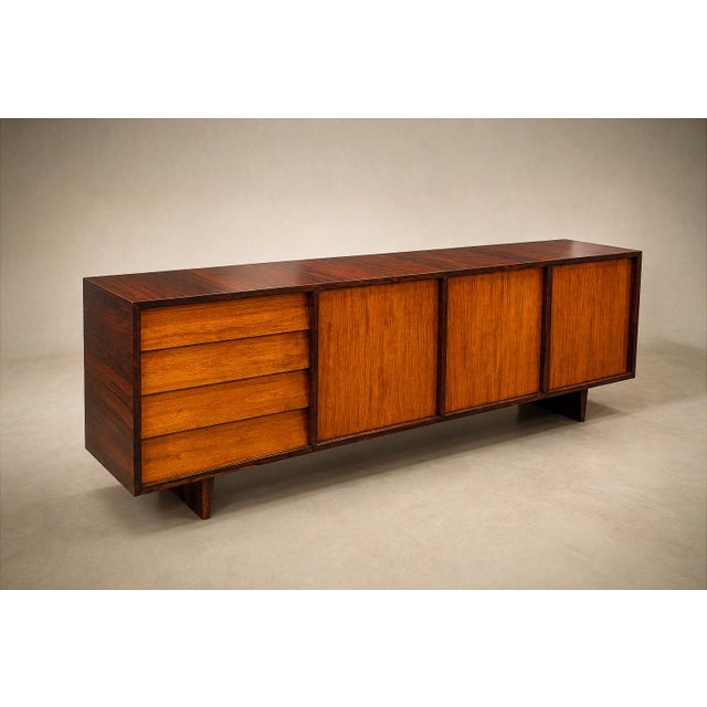 Brazilian Modern Credenza in Rosewood & Pau Marfim, Attributed to Martin Eisler, 1950s For Sale - Image 17 of 18