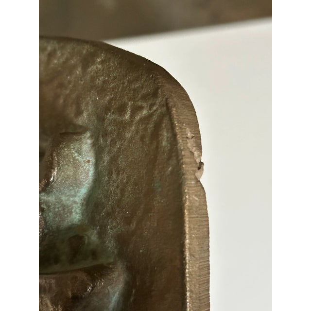 Solid Bronze Wall Relief of an Antelope, Sweden 1950s For Sale - Image 9 of 10