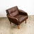 1960s 1960s Mid Century Modern Danish Lounge Chair Brown Leather Armchair Legs Denmark MCM For Sale - Image 5 of 10