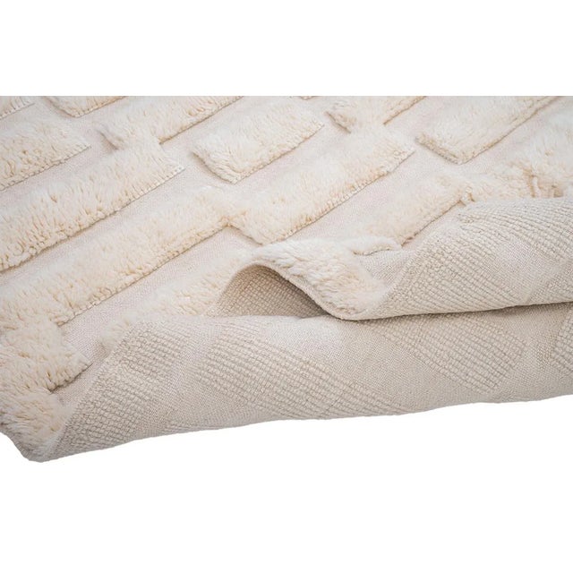 Hand-Knotted Wool Rug by Azele Studio For Sale - Image 6 of 11