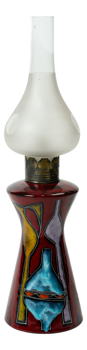Ceramic Table Lamp by Augusto Giulianelli for San Marino, 1950s