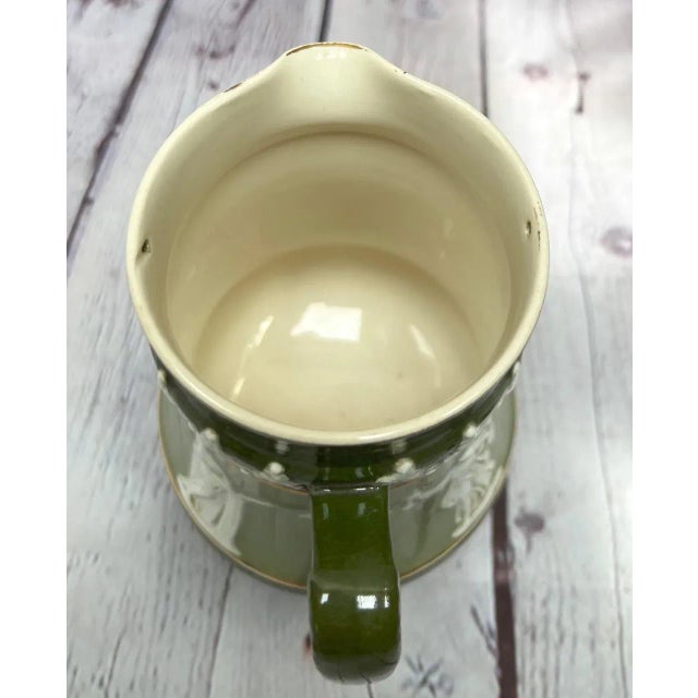 1890s W. & R. Carlton Ware Jasperware Style Jug With Pewter Lid For Sale - Image 6 of 8