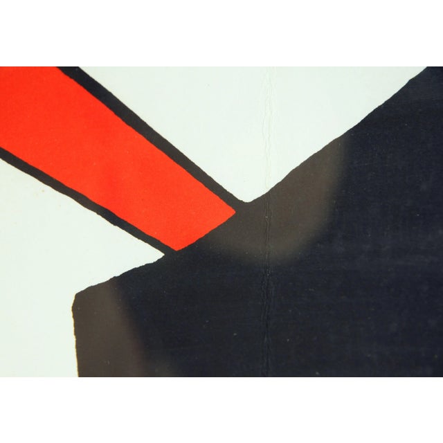 Printmaking Materials Original C.1963 Alexander Calder Lithograph Print Derriere Le Miroir #141 Stabiles For Sale - Image 7 of 10