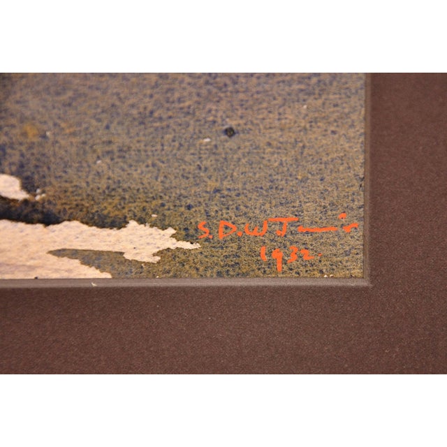 Samuel Dennis Walley Timmins, Running Stream in the Welsh Marches, 1932, Watercolor For Sale - Image 4 of 18