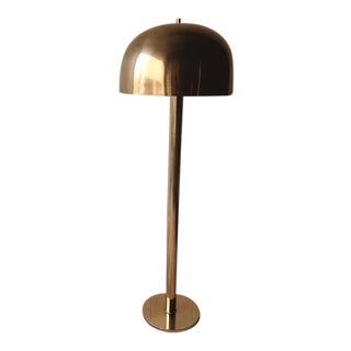 Vintage Mid Century Laurel Lighting Company Style Brass Mushroom Lamp For Sale