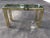 Mid-Century Modern Brass and Glass Console For Sale - Image 4 of 12