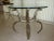 1970s Vintage Aluminum Gazelle Table For Sale - Image 12 of 13