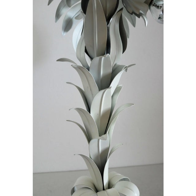 1970s Mid-Century White Palm Tree Table Lamp by Hans Kögl, 1970s For Sale - Image 5 of 18