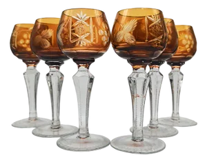 Liquor Glasses in Crystal attributed to Nachtmann, 1960s, Germany, Set of 6