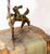 Bijan Metal Sculpture Dog With Birds Pursuit Copper and Brass on Stone Base For Sale - Image 10 of 12