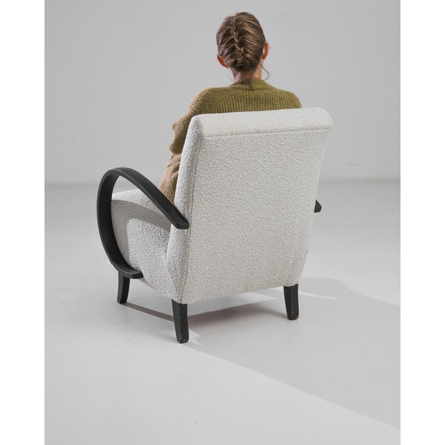 Jindrich Halabala 1930s Czech Wooden Armchair by J. Halabala For Sale - Image 4 of 7
