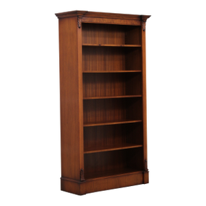English Style Walnut Open Bookcase