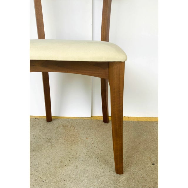 Modern Copeland Co. Modern Ivory Suede Ingrid Side Chair For Sale - Image 3 of 8