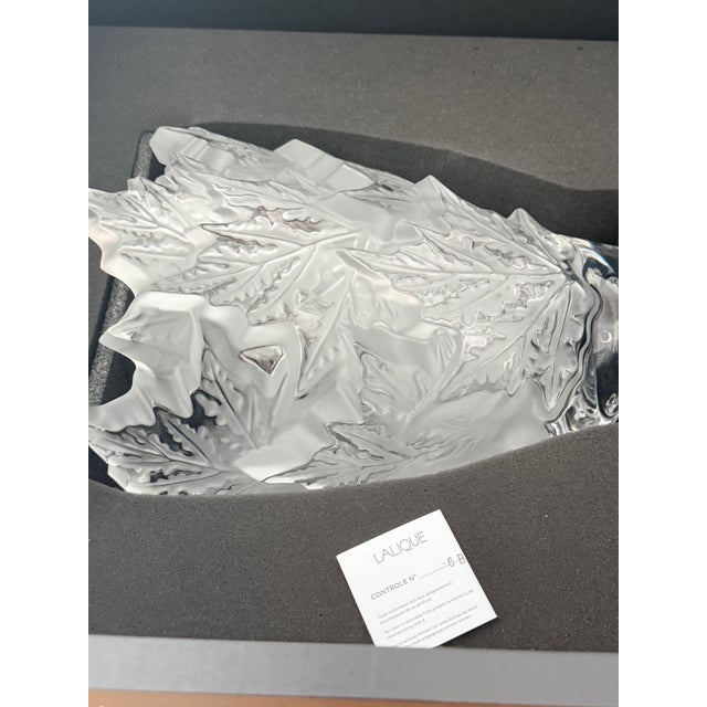 Glass Lalique Champs-Élysées Vase For Sale - Image 7 of 8