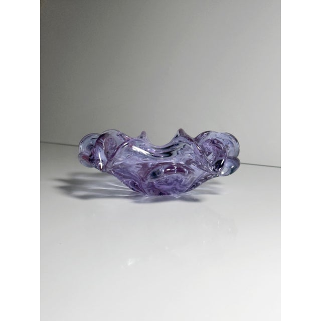 Alexandrite Murano Bullicante Bubbles Ashtray, 1950s For Sale - Image 7 of 10