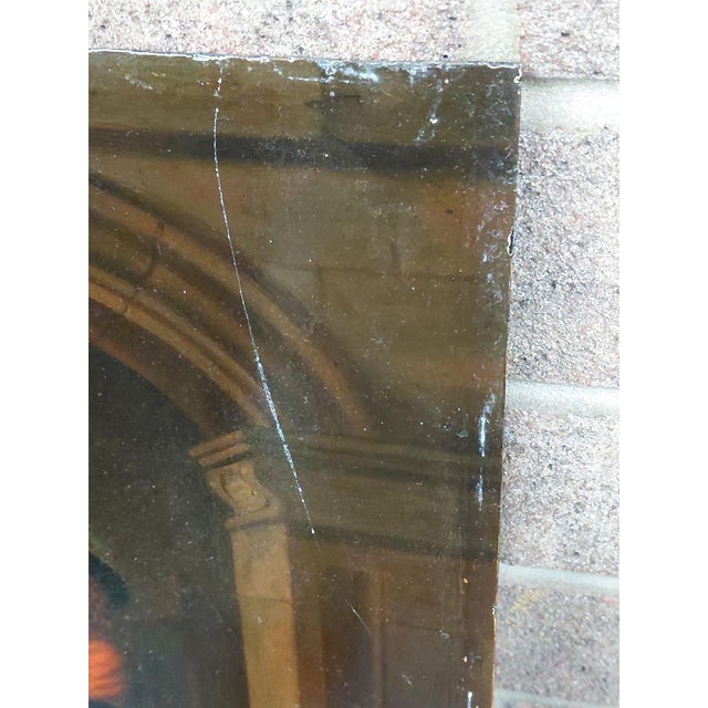 Antique Oil on Metal Gerrit Dou-Style "The Violin Player" For Sale - Image 9 of 10