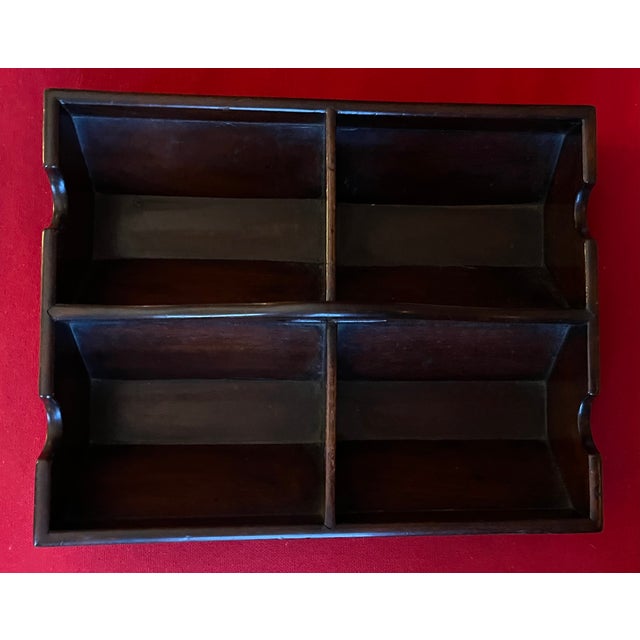 Antique 18th Century English George III Mahogany Wine Bottle Caddy 1790 - 1800 For Sale - Image 13 of 16